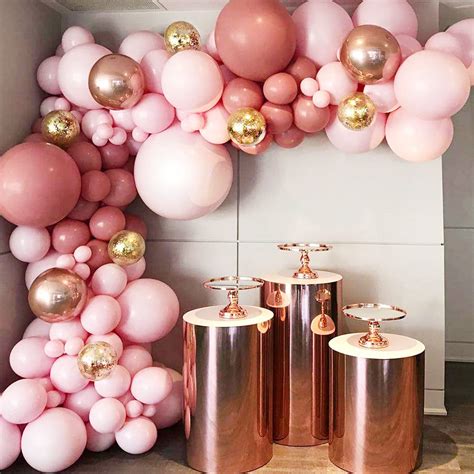 pink balloons decor|retro pink balloon.